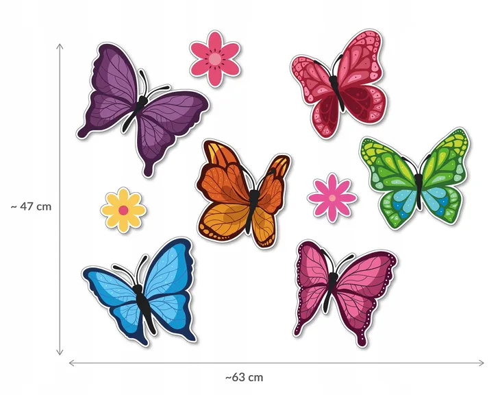 dekoracja-okienna-duze-motyle-plec-chlopcy-dziewczynki