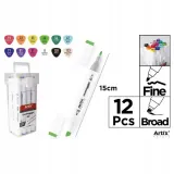 markery-dwustronne-chromax-12-kolorow-stan-nowy