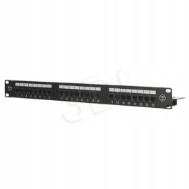 patch-panel-a-lan-z-polka-czarny-pk013-1u-19-kat-5e-utp-24xrj-45