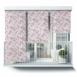roleta-zewnetrzna-na-balkon-z-motywem-100x290-liscie-w-rozowych-odcieniach