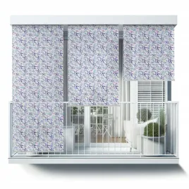roleta-ekranowa-roleta-zewnetrzna-markiza-pionowa-kwiaty-listki-wzor-50x180