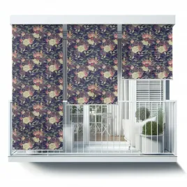 roleta-zewnetrzna-z-eleganckim-nadrukiem-120x290-cm-kwiaty-na-ciemnym-tle