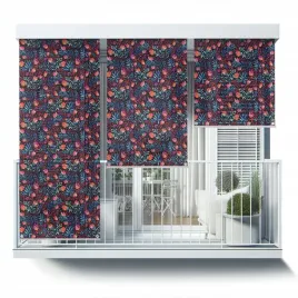 markiza-pionowa-roleta-zewnetrzna-zagiel-kolorowe-kwiaty-i-liscie-60x180-cm