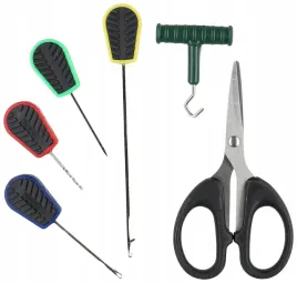 igly-wiertlo-szydlo-do-kulek-pelletu-nozyczki-obcinaczki-zestaw-karpiowy