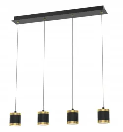 lampa-wiszaca-led-malta-4-klosze-barwa-ciepla-czarno-zlota-wiszaca-34w