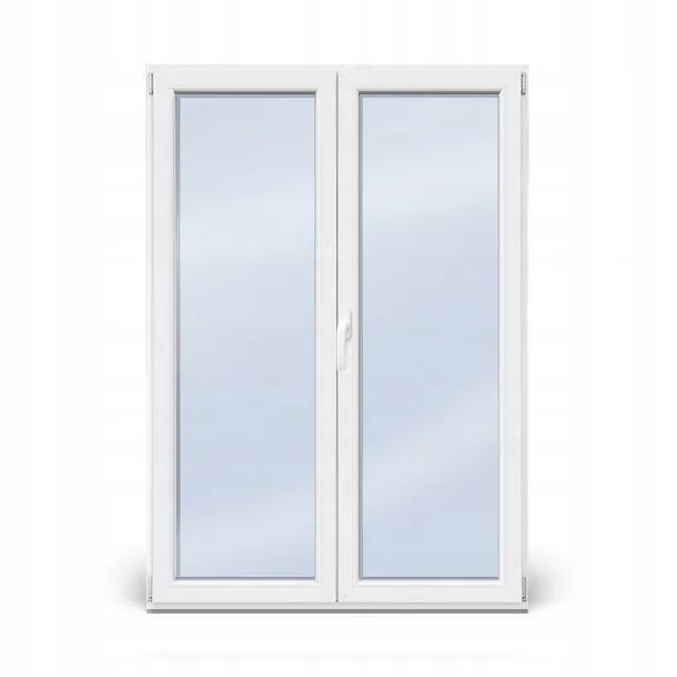 Okno Drzwi Balkonowe PCV RU Białe Dwuskrzydłowe Tarasowe 1465 x 2095 mm