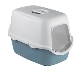 szaroniebieska-kuweta-z-filtrem-dla-kota-stefanplast-cathy-56x40x40cm