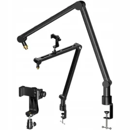 statyw-biurkowy-ramie-na-mikrofon-uchwyt-na-telefon-streaming-podcast-vlog