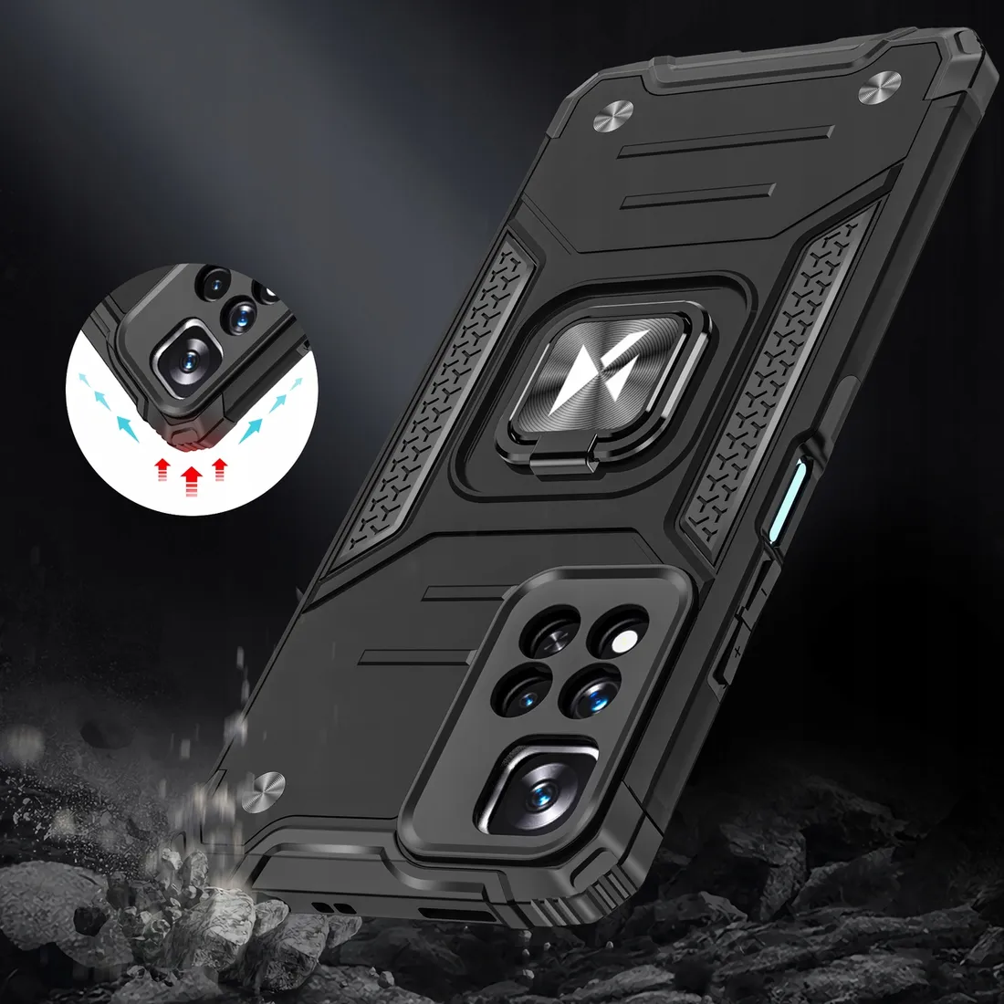 plecki-etui-case-armor-ring-xiaomi-redmi-note-11-pro-5g-czarny