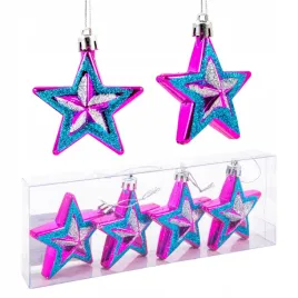 plastikowe-gwiazdki-choinkowe-4-szt-zawieszki-bombki-na-choinke-fuksja
