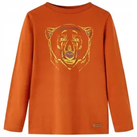 koszulka-dziecieca-z-dlugimi-rekawami-rdzawa