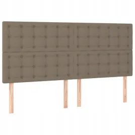 zaglowki-do-lozka-4-szt-taupe-100x5x78-88-cm-tkanina