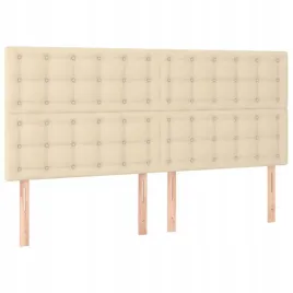 zaglowki-do-lozka-4-szt-kremowe-100x5x78-88-cm-tkanina