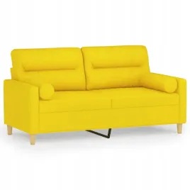 2-osobowa-sofa-z-poduszkami-jasnozolta-140-cm-tkanina