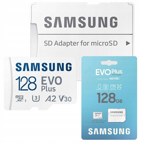 ﻿KARTA PAMIĘCI MicroSDXC 128 GB SAMSUNG EVO Plus 160MB/s MB-MC128SA/EU