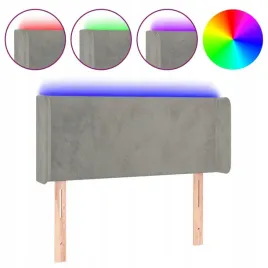 zaglowek-do-lozka-z-led-jasnoszary-103x16x7