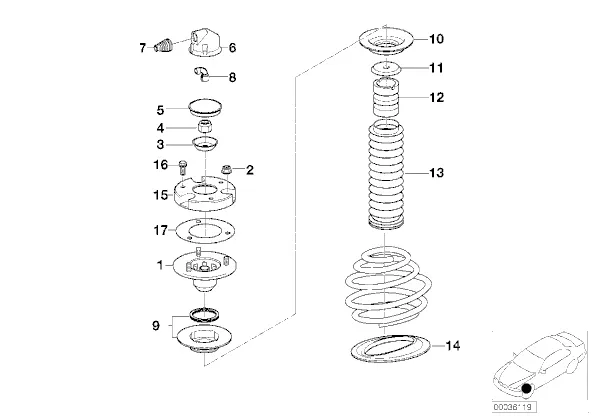 podkladka-sprezyny-bmw-e39-e60-e61-e63-e64-z4-stan-nowy
