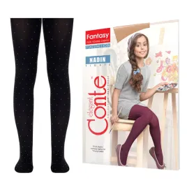 rajstopy-dziewczece-w-kropki-conte-nadin-50-den-czarne-rozmiar-152-156