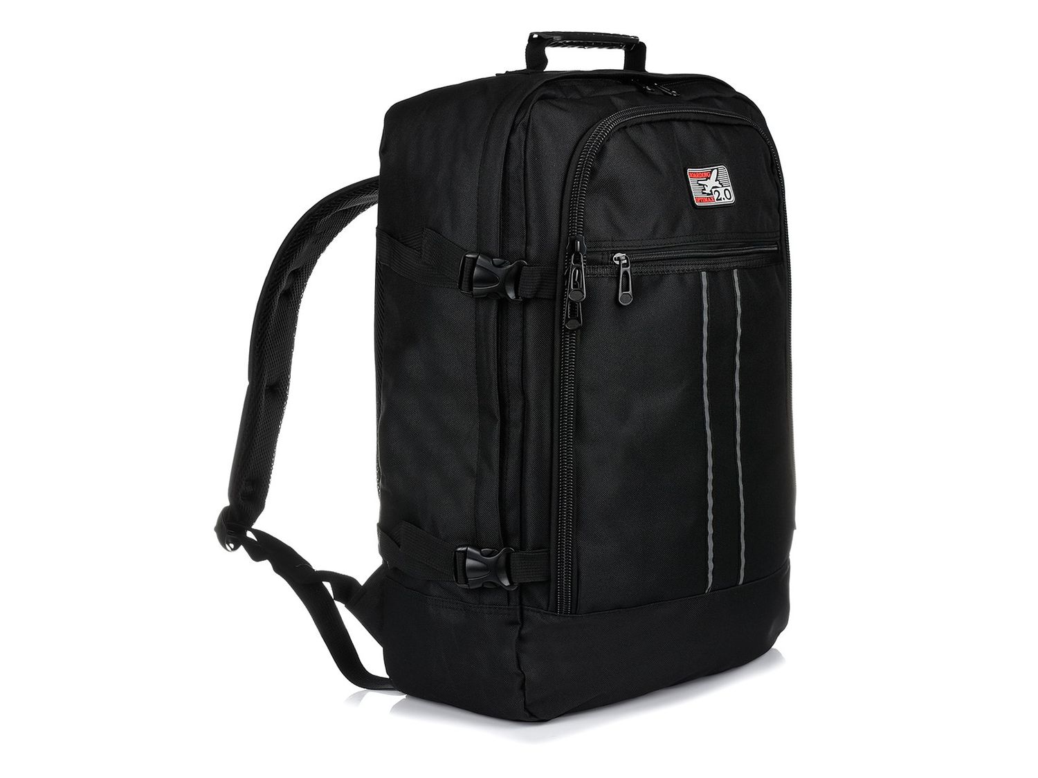 Czarny Plecak Podróżny Samolotowy Bagaż podręczny Solidny Q74