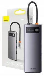 baseus-adapter-hub-usb-c-8w1-3x-usb-3-0-hdmi-4k-usb-c-pd-100w-rj45-micro-sd