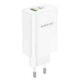 borofone-ladowarka-sieciowa-bn10-sunlight-usb-typ-c-qc-3-0-pd-65w-bia