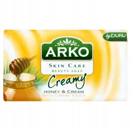 arko-skin-care-creamy-rownowazace-mydlo-kosmetyczne-miod-i-krem-90-g