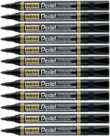 marker-permanentny-czarny-pentel-12-szt