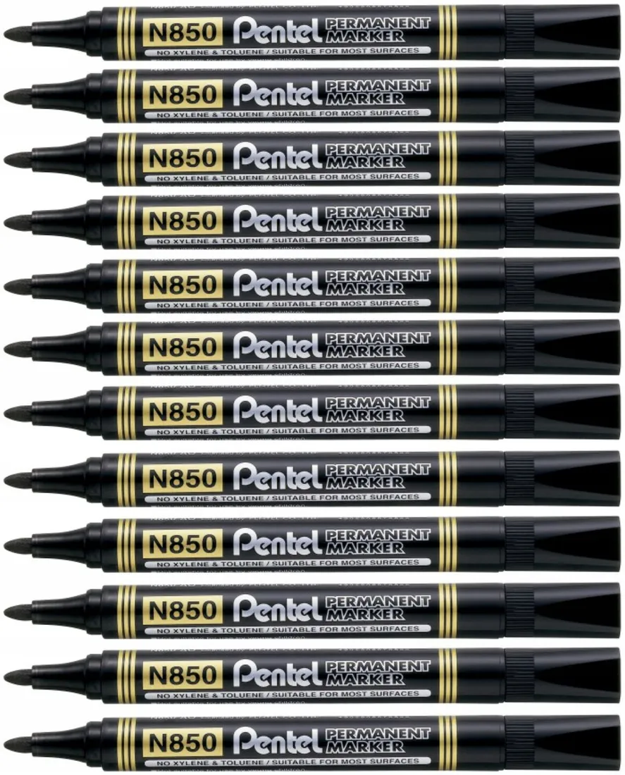 marker-permanentny-czarny-pentel-12-szt