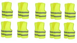 kamizelka-odblaskowa-ostrzegawcza-zolta-zestaw-kamizelek-kamizelki-10szt