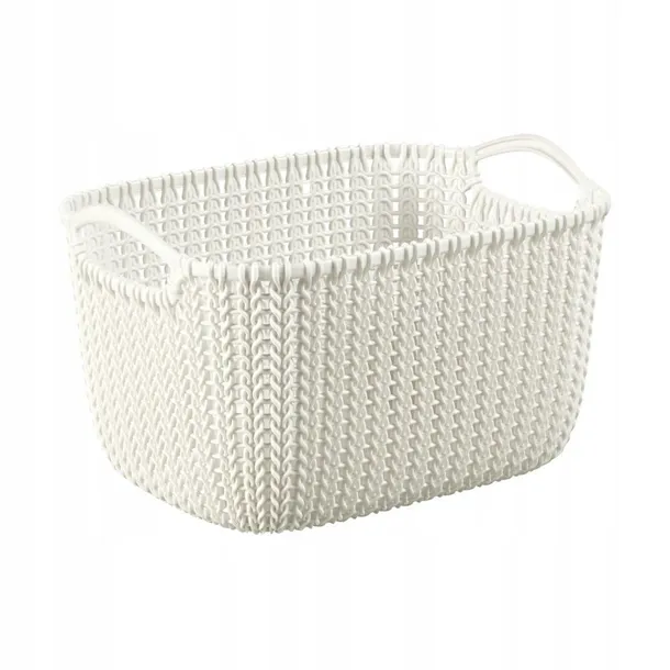 kosz-prostokatny-knit-s-bialy-szerokosc-30-cm