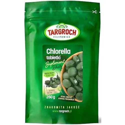 chlorella-250mg-250g-1000-tabletek-targroch-waga-z-opakowaniem-0-28-kg