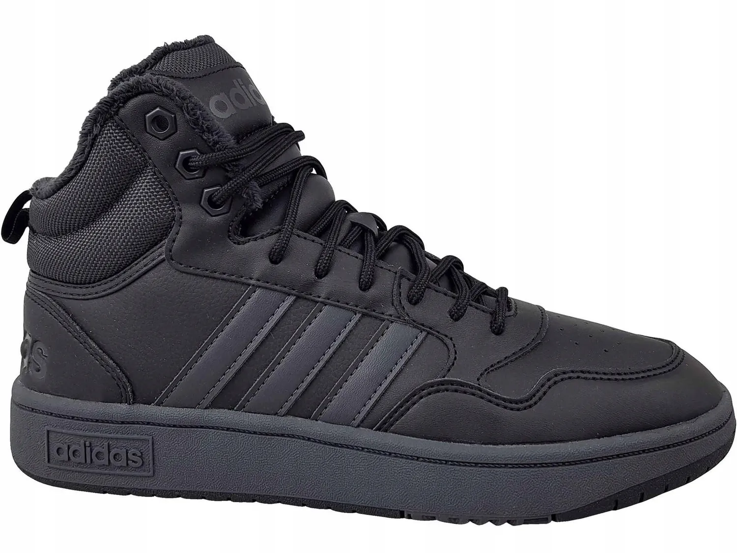 MĘSKIE BUTY ADIDAS HOOPS 3.0 MID WTR GW6421 WYSOKIE CZARNE