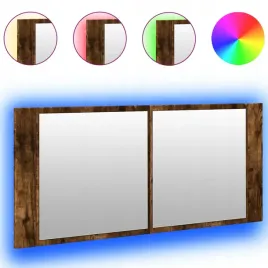 szafka-lazienkowa-z-lustrem-i-led-przydymiony-dab-100x12x45cm