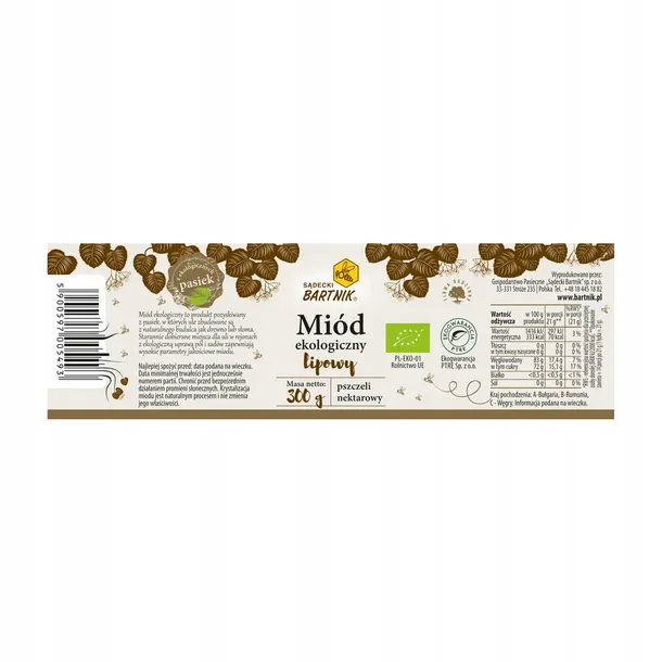 sadecki-bartnik-miod-lipowy-eko-300g-rodzaj-miod-nektarowy