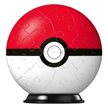 puzzle-3d-kula-pokemon-54-elementy-czerwona-stan-nowy