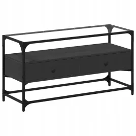 szafka-pod-tv-ze-szklanym-blatem-czarna-98x35x51-cm