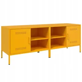 szafki-pod-telewizor-2-szt-musztardowe-68x39x505-cm-stal