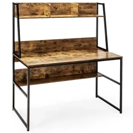 biurko-komputerowe-biurko-do-nauki-z-2-polkami