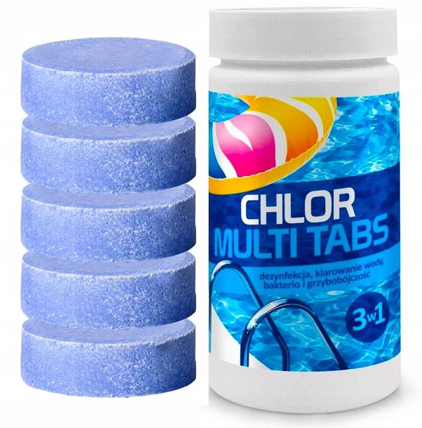 CHEMIA BASENOWA do BASENU CHLOR MULTI tabletki 1kg
