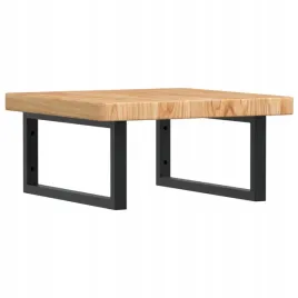 polka-scienna-pod-umywalke-stal-i-lite-drewno-debowe