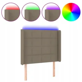 zaglowek-do-lozka-z-led-taupe-83x16x118-128-cm-tkanina