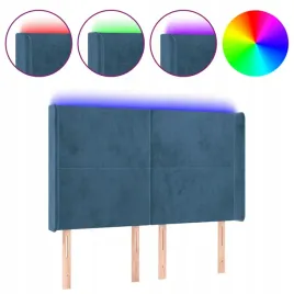 zaglowek-do-lozka-z-led-ciemnoniebieski-147x16x118-128-cm