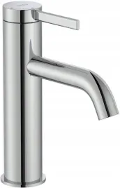 roca-ona-bateria-umywalkowa-niska-177mm-chrom-cold-start-korek-click-clack