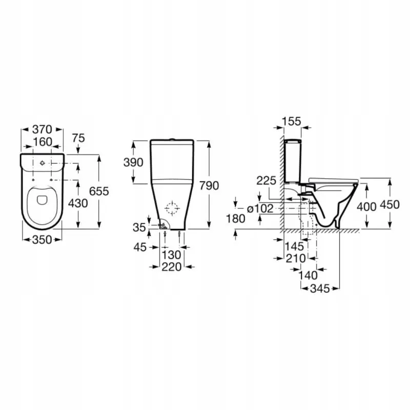 roca-gap-round-miska-wc-do-kompaktu-rimless-655cm