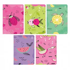 zeszyt-a5-32k-3-linia-kolorowa-fruits-pakiet-10szt