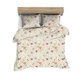 komplet-poscieli-kora-160x200-cm-2x70x80-cm-wzor-kwiatuszki-na-ecru-tle