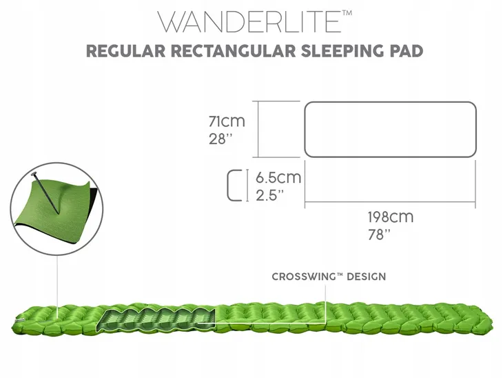 karimata-dmuchana-bestway-wanderlite-stan-nowy-kolor-dominujacy-zielony