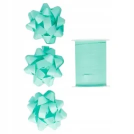 zestaw-do-pakowania-prezentow-incood-wstazka-i-rozetki-mietowy
