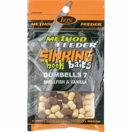 dumbells-sinking-7x10mm-skorupiaki-wanilia-20-g-tonaca-method-feeder-lorpio