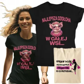 koszulka-damska-najlepsza-dziolcha-we-wsi-tshirt-damski-prezent-torba-r-s
